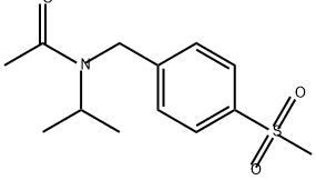 Acetamide, N-(1-methylethyl)-N-[[4-(methylsulfonyl)phenyl]methyl]- 结构式