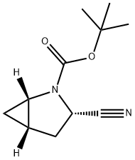 (1S,3S,5S)-3-氰基-2-氮杂双环[3.1.0]己烷-2-羧酸叔丁酯 结构式