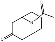 9-Azabicyclo[3.3.1]nonan-3-one, 9-acetyl- 结构式