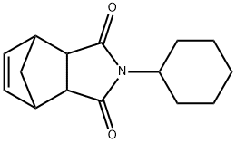 2-环己基-3A,4,7,7A-四氢-4,7-桥亚甲基-1H-异吲哚-1,3(2H)-二酮 结构式