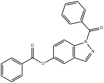 1-Benzoyl-1H-indazol-5-yl benzoate 结构式