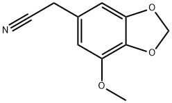 (7-Methoxy-1,3-benzodioxol-5-yl)acetonitrile 结构式