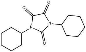 2,4,5-Imidazolidinetrione, 1,3-dicyclohexyl- 结构式