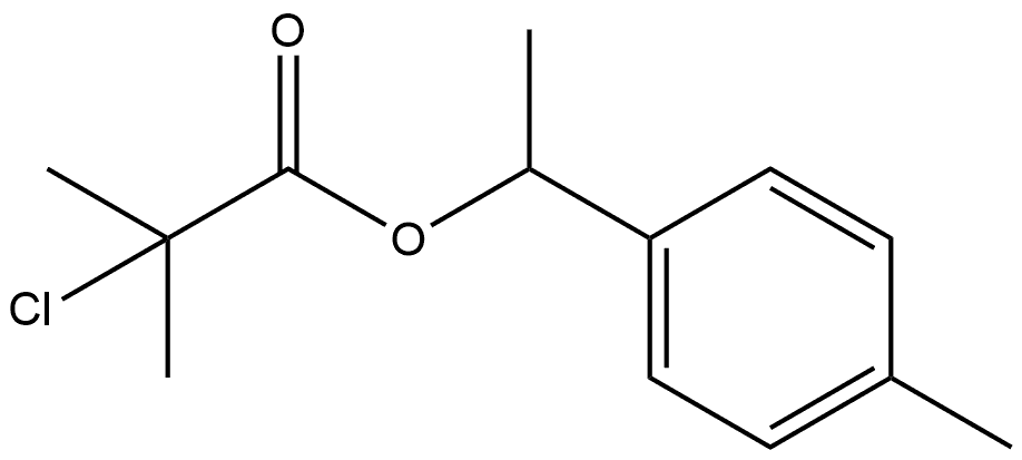 1-(4-Methylphenyl)ethyl 2-chloro-2-methylpropanoate 结构式