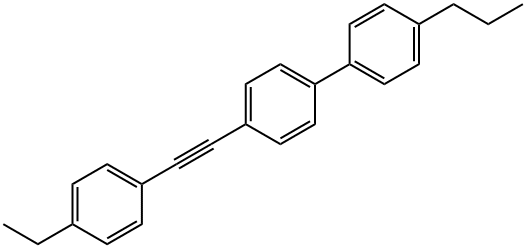 4-[2-(4-乙基苯基)乙炔基]-4'-丙基-1,1'-联苯 结构式