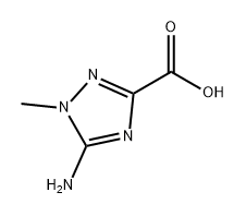 1H-1,2,4-三唑-3-羧酸,5-氨基-1-甲基- 结构式