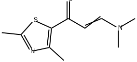 2-Propen-1-one, 3-(dimethylamino)-1-(2,4-dimethyl-5-thiazolyl)- 结构式