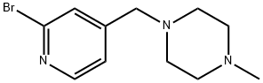 Piperazine, 1-[(2-bromo-4-pyridinyl)methyl]-4-methyl- 结构式