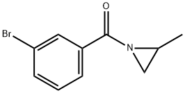 (3-溴苯基)-(2-甲基氮丙啶-1-基)甲酮 结构式