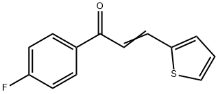 1-(4-Fluorophenyl)-3-(2-thienyl)-2-propen-1-one/alpha-(2-Thienylidene)-4-fluoroacetophenone 结构式