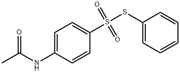 Benzenesulfonothioic acid, 4-(acetylamino)-, S-phenyl ester 结构式