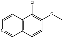 5-氯-6-甲氧基异喹啉 结构式