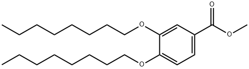 Benzoic acid, 3,4-bis(octyloxy)-, methyl ester 结构式