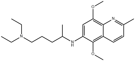 N4-(5,8-Dimethoxy-2-methylquinolin-6-yl)-N1,N1-diethylpentane-1,4-diamine 结构式