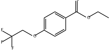 4-(2,2,2-三氟乙氧基)苯甲酸乙酯 结构式