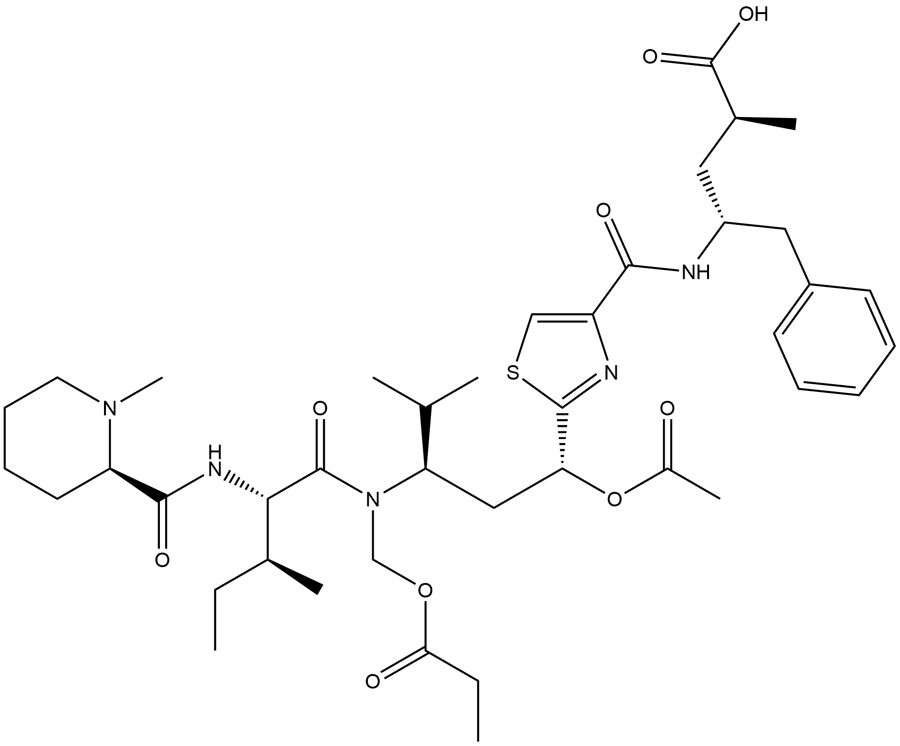 Tubulysin F 结构式