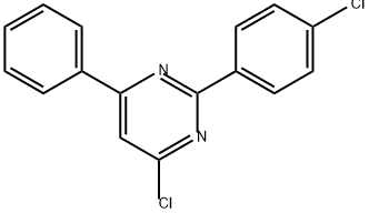 4-氯-2-(4-氯苯基)-6-苯基嘧啶 结构式