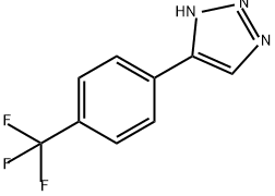 5-(4-(三氟甲基)苯基)-1H-1,2,3-三唑 结构式
