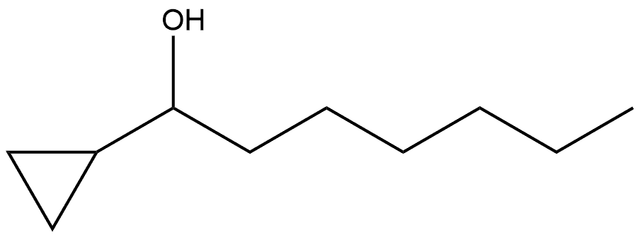 1-CYCLOPROPYL-1-HEPTANOL 结构式