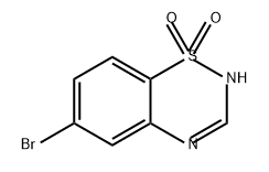 2H-1,2,4-Benzothiadiazine, 6-bromo-, 1,1-dioxide 结构式