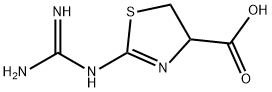 4-Thiazolecarboxylicacid,2-[(aminoiminomethyl)amino]-4,5-dihydro-(9CI) 结构式