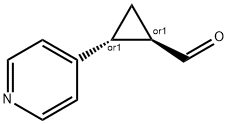 REL-(1R,2R)-2-(吡啶-4-基)环丙烷-1-甲醛 结构式