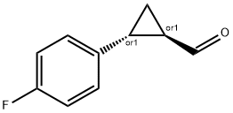 Cyclopropanecarboxaldehyde, 2-(4-fluorophenyl)-, (1R,2R)-rel- (9CI) 结构式