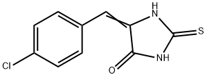 4-Imidazolidinone, 5-[(4-chlorophenyl)methylene]-2-thioxo- 结构式