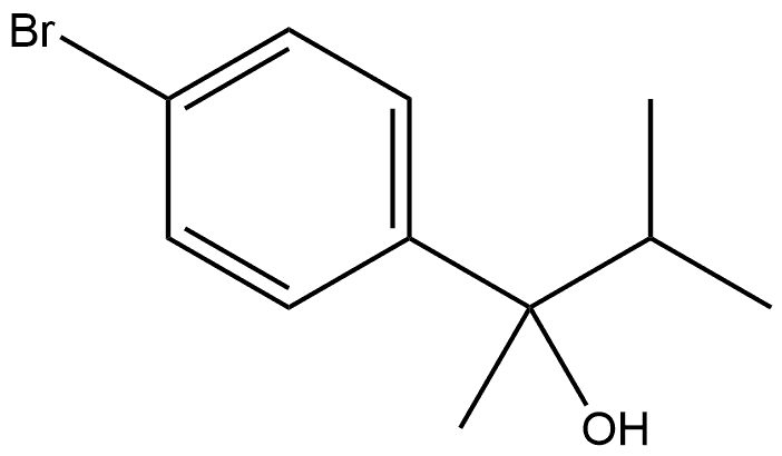 4-Bromo-α-methyl-α-(1-methylethyl)benzenemethanol 结构式