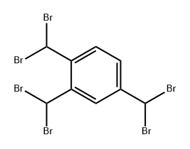 Benzene, 1,2,4-tris(dibromomethyl)- 结构式