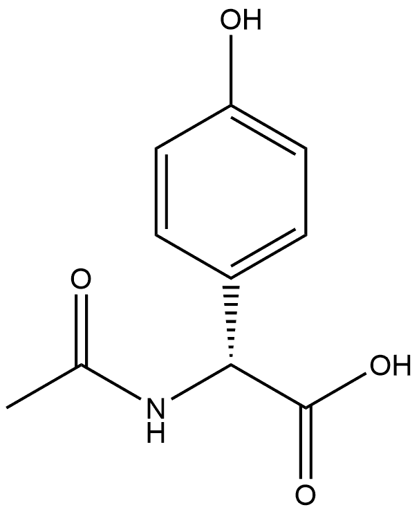 N-AC-R-对羟基苯甘氨酸 结构式