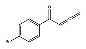 1-(4-溴苯基)-2,3-丁二烯-1-酮 结构式