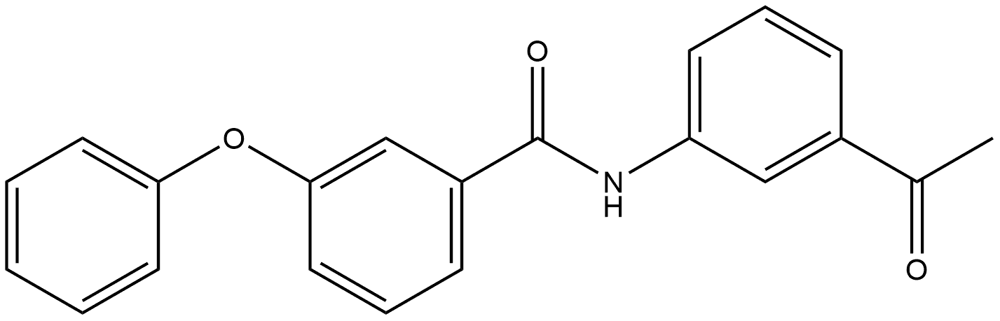 N-(3-Acetylphenyl)-3-phenoxybenzamide 结构式