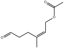 4-Hexenal, 6-(acetyloxy)-4-methyl-, (4Z)- 结构式