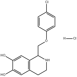 化合物 CLOFEVERINE HYDROCHLORIDE 结构式