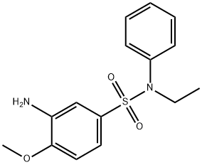 3-氨基-N-乙基-4-甲氧基-N-苯基苯磺酰胺 结构式