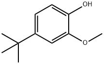 4-叔丁基-2-甲氧基苯酚 结构式