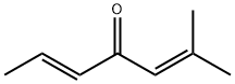 2,5-Heptadien-4-one, 2-methyl-, (5E)- 结构式