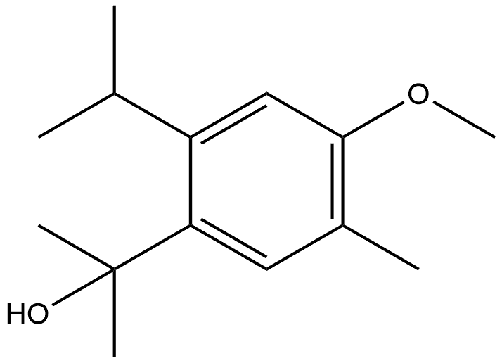 4-Methoxy-α,α,5-trimethyl-2-(1-methylethyl)benzenemethanol 结构式