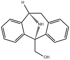 5H-Dibenzo[a,d]cyclohepten-5,10-imine-5-methanol, 10,11-dihydro-, (5S,10R)- 结构式