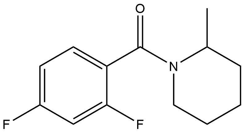 (2,4-Difluorophenyl)(2-methyl-1-piperidinyl)methanone 结构式