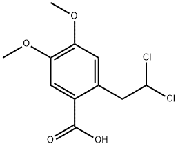 Benzoic acid, 2-(2,2-dichloroethyl)-4,5-dimethoxy- 结构式