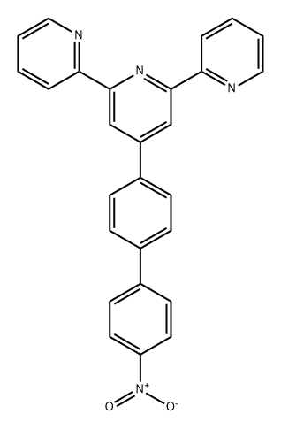 4'-(4-对硝基苯基-苯基)-2,2':6',2'-三联吡啶 结构式