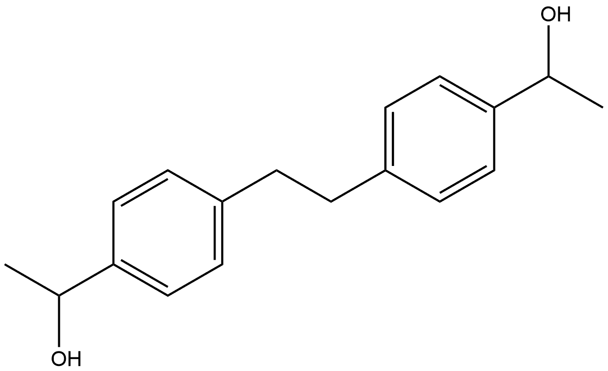Benzenemethanol, 4,4'-(1,2-ethanediyl)bis[α-methyl- 结构式