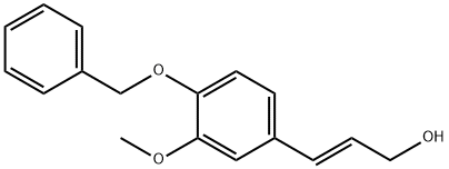 2-Propen-1-ol, 3-[3-methoxy-4-(phenylmethoxy)phenyl]-, (2E)- 结构式