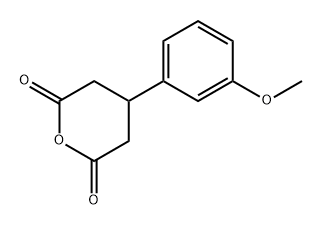 2H-Pyran-2,6(3H)-dione, dihydro-4-(3-methoxyphenyl)- 结构式