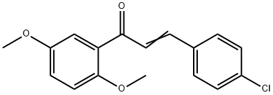 2-Propen-1-one, 3-(4-chlorophenyl)-1-(2,5-dimethoxyphenyl)- 结构式