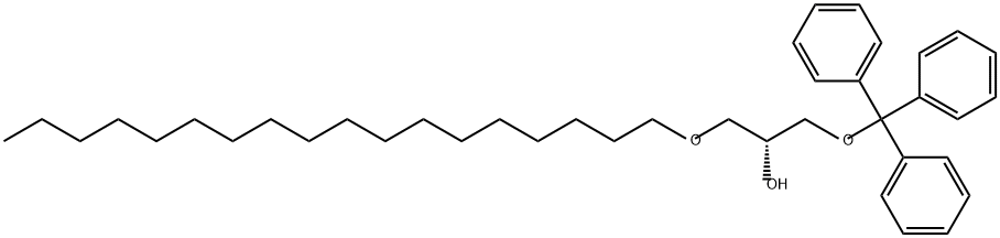 (2R)-1-(十八氧基)-3-(三苯基甲氧基)-2-丙醇 结构式