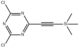 2,4-二氯-6-((三甲硅基)乙炔基)-1,3,5-三嗪 结构式