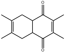 1,4-Naphthalenedione, 4a,5,8,8a-tetrahydro-2,3,6,7-tetramethyl- 结构式